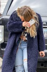 HILARY DUFF Out and About in New York 03/26/2018