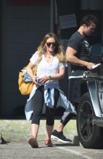 HILARY DUFF with Her Trainer at a Gym in Beverly Hills 03/05/2018