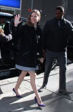 HILARY SWANK Arrives at Good Morning America in New York 03/19/2018