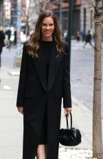 HILARY SWANK Arrives at Late Show with Stephen Colbert in New York 03/20/2018