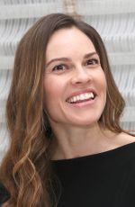 HILARY SWANK at Trust Press Conference in New York 03/20/2018