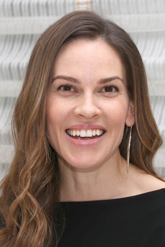 HILARY SWANK at Trust Press Conference in New York 03/20/2018