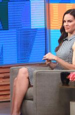 HILARY SWANK on the Set of Good Morning America in New York 03/19/2018