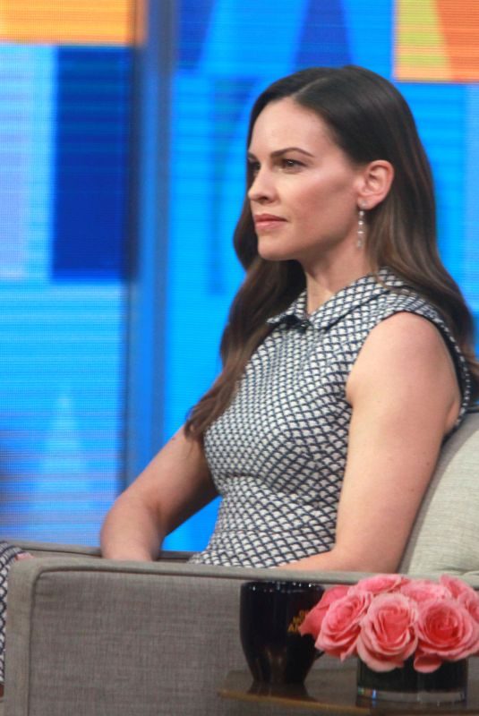 HILARY SWANK on the Set of Good Morning America in New York 03/19/2018