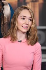 HOLLY TAYLOR at Good Day New York Show in New York 03/27/2018