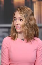 HOLLY TAYLOR at Good Day New York Show in New York 03/27/2018