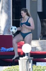 ISKRA LAWRENCE in Bikini at a Beach in Miami 03/26/2018