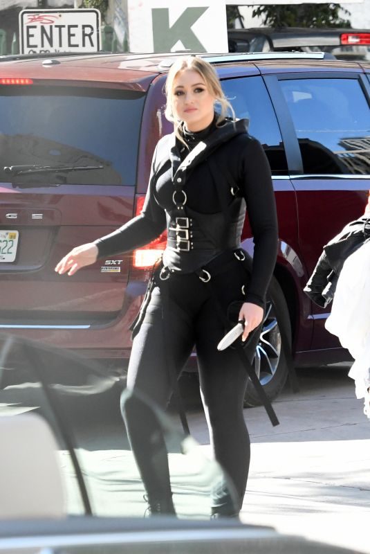ISKRA LAWRENCE on the Set of a Secret Project in Miami 03/24/2018