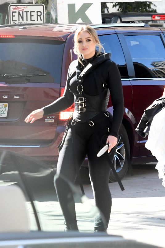ISKRA LAWRENCE on the Set of a Secret Project in Miami 03/24/2018