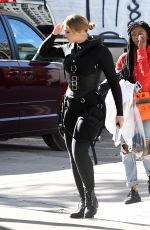 ISKRA LAWRENCE on the Set of a Secret Project in Miami 03/24/2018