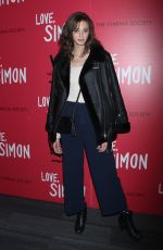 JAC SUMMERS at Love, Simon Premiere in New York 03/08/2018