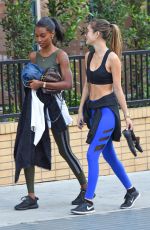 JASMINE TOOKES and JOCELYN SHEW Leaves a Gym in Los Angeles 02/28/2018
