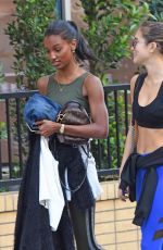 JASMINE TOOKES and JOCELYN SHEW Leaves a Gym in Los Angeles 02/28/2018