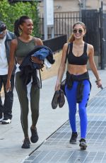 JASMINE TOOKES and JOCELYN SHEW Leaves a Gym in Los Angeles 02/28/2018