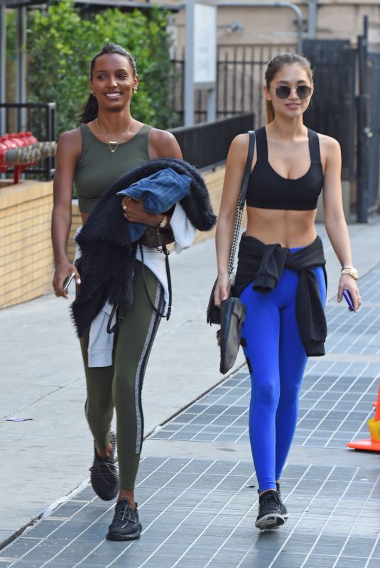 JASMINE TOOKES and JOCELYN SHEW Leaves a Gym in Los Angeles 02/28/2018