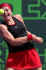 JELENA OSTAPENKO at 2018 Miami Open in Key Biscayne 03/28/2018