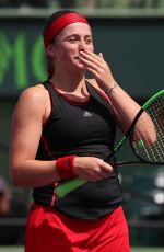JELENA OSTAPENKO at 2018 Miami Open in Key Biscayne 03/28/2018