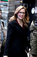 JENNA FISCHER Arrives at Build Series in New York 03/23/2018