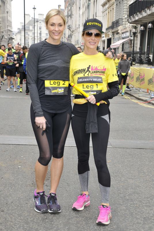JENNI FALCONER and AMANDA HOLDEN at London Landmarks Half Marathon 03/25/2018