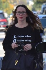 JENNIFER LOVE HEWITT in Ripped Jeans Out in Santa Monica 03/23/2018