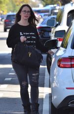 JENNIFER LOVE HEWITT in Ripped Jeans Out in Santa Monica 03/23/2018
