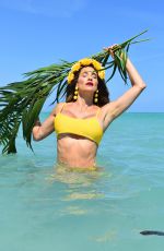 JENNIFER NICOLE LEE in Swimsuits on the Set of a Photoshoot at a Beach in Miami 03/06/2018