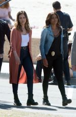 JESSICA ALBA and GABRIELLE UNION on the Set of An Untitled Bad Boys Spinoff in Los Angeles 03/28/2018