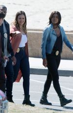 JESSICA ALBA and GABRIELLE UNION on the Set of An Untitled Bad Boys Spinoff in Los Angeles 03/28/2018