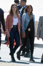 JESSICA ALBA and GABRIELLE UNION on the Set of An Untitled Bad Boys Spinoff in Los Angeles 03/28/2018