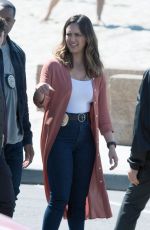 JESSICA ALBA and GABRIELLE UNION on the Set of An Untitled Bad Boys Spinoff in Los Angeles 03/28/2018