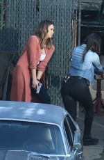 JESSICA ALBA and GABRIELLE UNION on the Set of Bad Boys Spinoff Pilot in Los Angeles 03/23/2018