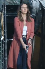 JESSICA ALBA and GABRIELLE UNION on the Set of Bad Boys Spinoff Pilot in Los Angeles 03/23/2018