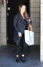 JESSICA ALBA Leaves a Gym in Los Angeles 02/28/2018