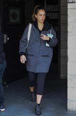 JESSICA ALBA Leaves a Gym in Los Angeles 03/07/2018