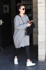 JESSICA ALBA Leaves a Gym in Los Angeles 03/19/2018