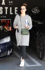 JESSICA ALBA Leaves a Gym in Los Angeles 03/19/2018