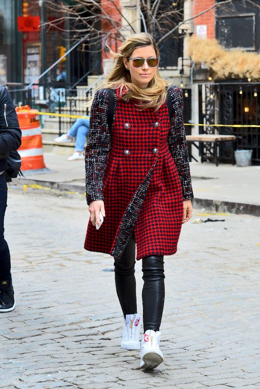 JESSICA BIEL Out for Lunch in New York 03/27/2018