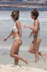 JOJO FLETCHER and BECCA TILLEY in Bikinis at a Beach in Mexico 03/21/2018