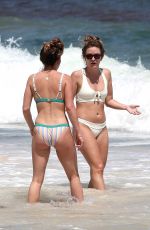 JOJO FLETCHER and BECCA TILLEY in Bikinis at a Beach in Mexico 03/21/2018