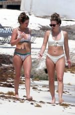 JOJO FLETCHER and BECCA TILLEY in Bikinis at a Beach in Mexico 03/21/2018