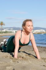 JORGIE PORTER at thirtyeightdegreesnorth Photoshoot in Marbella, February 2018