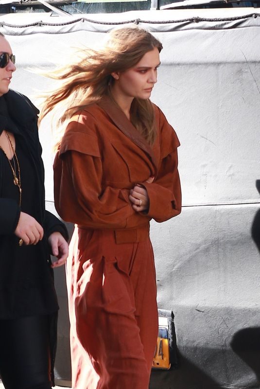 JOSEPHINE SKRIVER on the Set of a Photoshoot in New York 03/19/2018