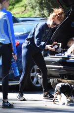JULIANNE HOUGH in Tights Out Hiking in Studio City 03/15/2018