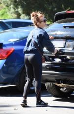 JULIANNE HOUGH in Tights Out Hiking in Studio City 03/15/2018