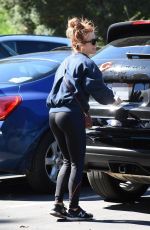 JULIANNE HOUGH in Tights Out Hiking in Studio City 03/15/2018