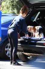 JULIANNE HOUGH in Tights Out Hiking in Studio City 03/15/2018