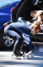 JULIANNE HOUGH in Tights Out Hiking in Studio City 03/15/2018
