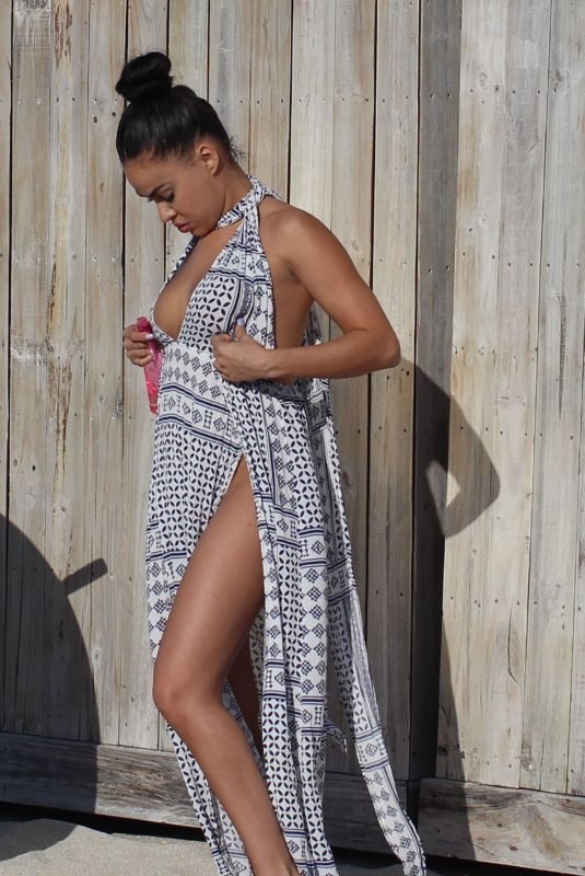 JULISSA NEAL on the Set of a Photoshoot in Miami Beach 03/27/2018