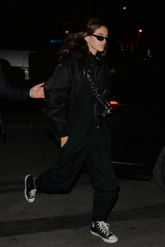 KAIA GERBER Arrives at Her Hotel in Paris 02/28/2018