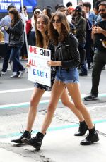 KAIA GERBER at March for Our Lives Rally in Los Angeles 03/24/2018